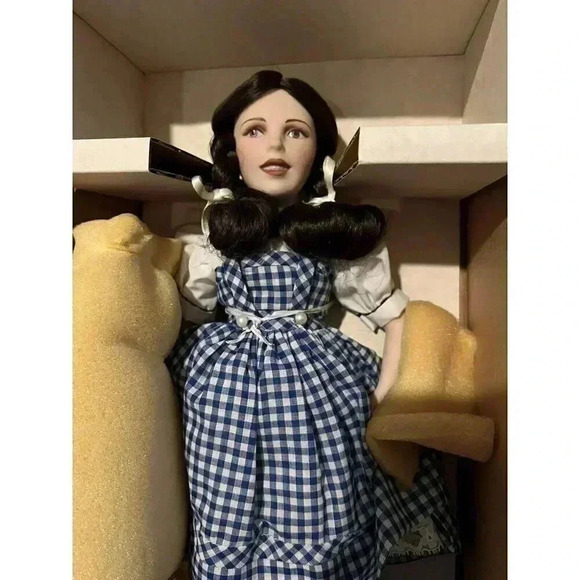 Franklin Mint Heirloom Dorothy Porcelian Doll Wizard Of Oz - Picture 3 of 5